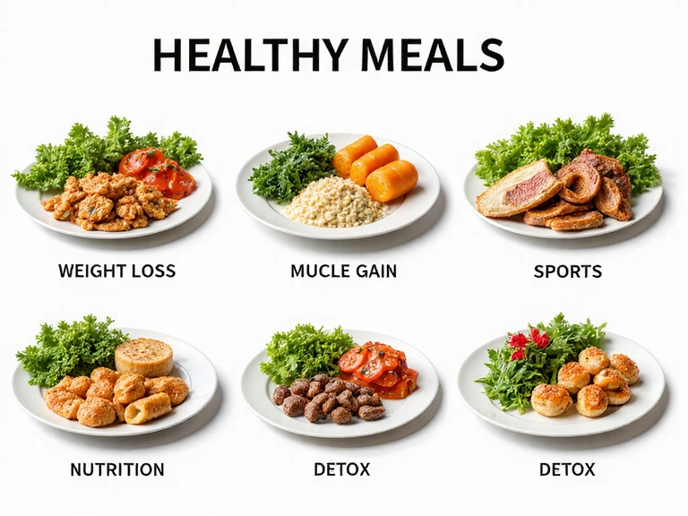 Ποικιλία υγιεινών γευμάτων και προγραμμάτων διατροφής